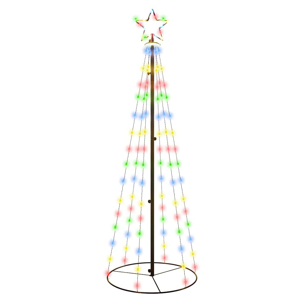 Kegelkerstboom 108 LED's 70x180 cm meerkleurig