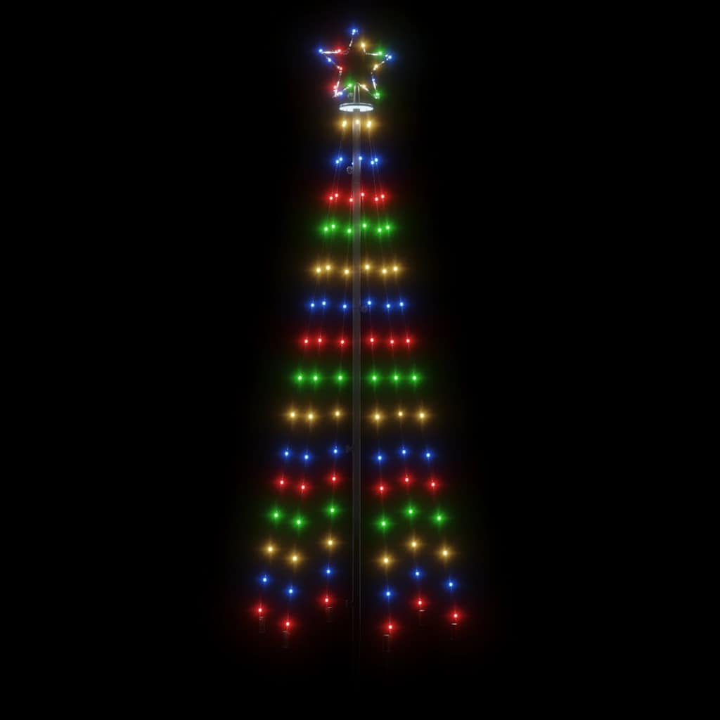 Kegelkerstboom 108 LED's 70x180 cm meerkleurig