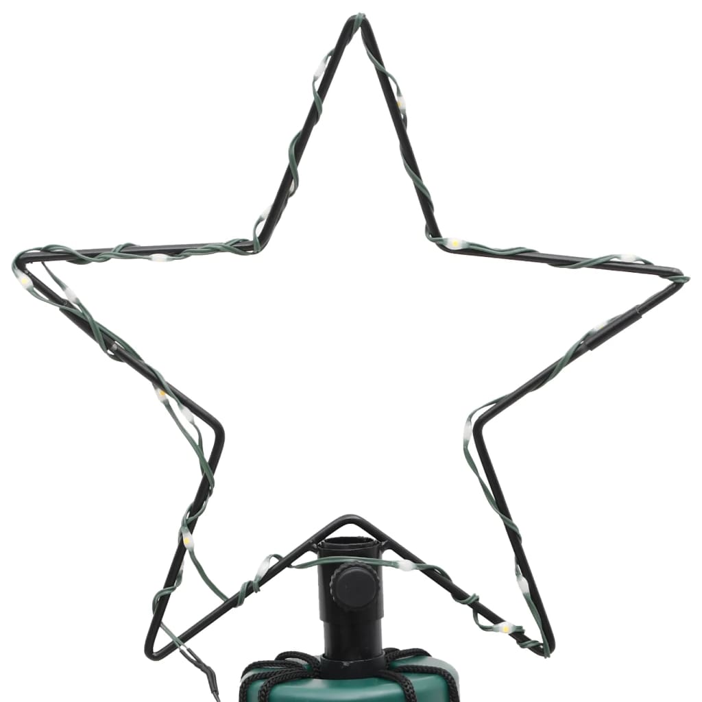 Kerstboom met grondpin 108 LED's koudwit 180 cm