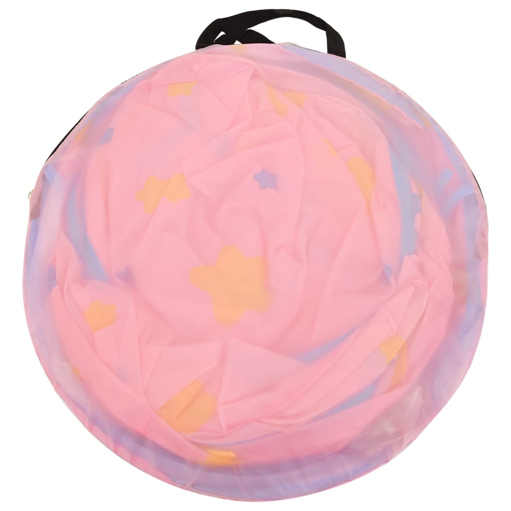 Kinderspeeltent Met 250 Ballen 30X20X28 Cm Roze Meerkleurig 2