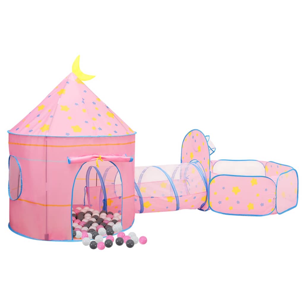 Kinderspeeltent Met 250 Ballen 30X20X28 Cm Roze Meerkleurig 2