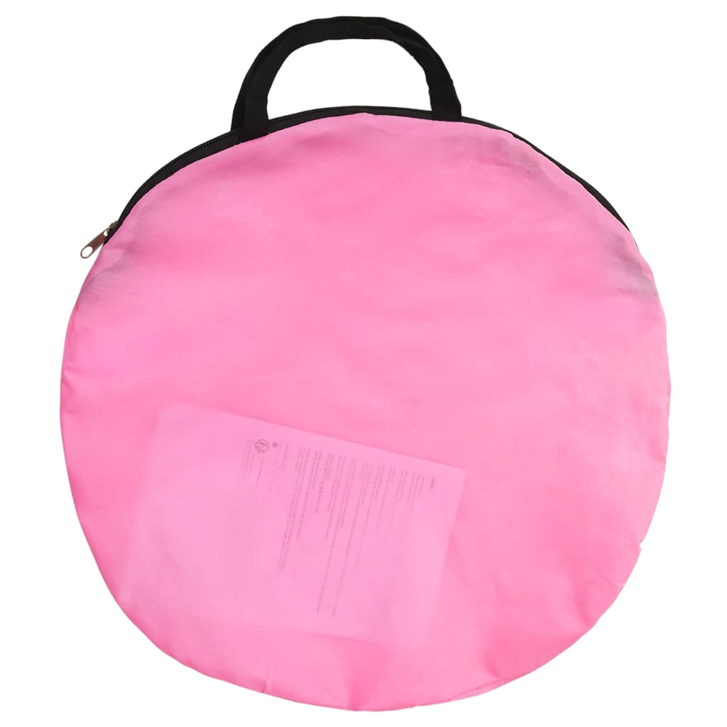 Kinderspeeltent Met 250 Ballen 70X2X70 Cm Roze Multikleur