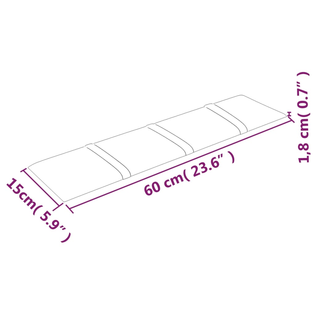 Wandpanelen 12 St 1,08 M² 60X15 Cm Fluweel Donkergrijs 60 x 15 cm