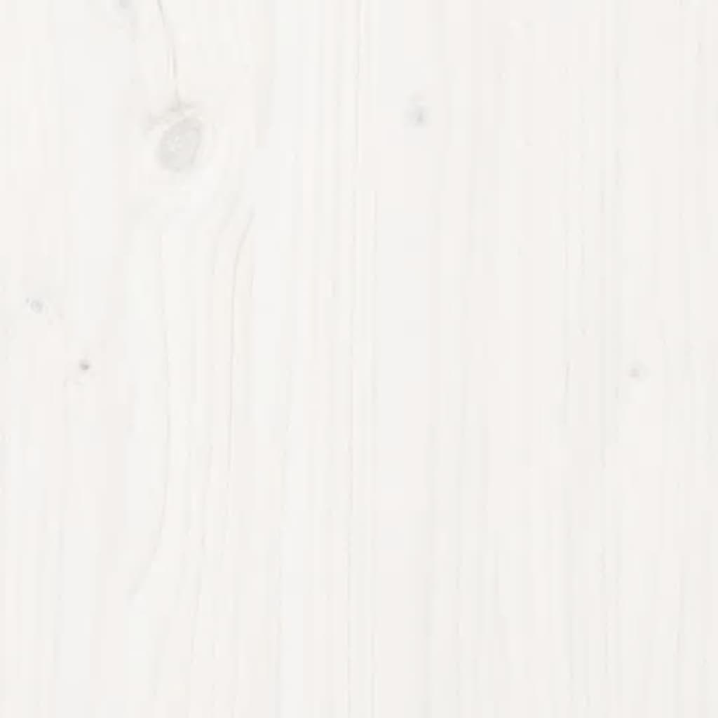 Dressoir 140x35x80 cm massief grenenhout wit