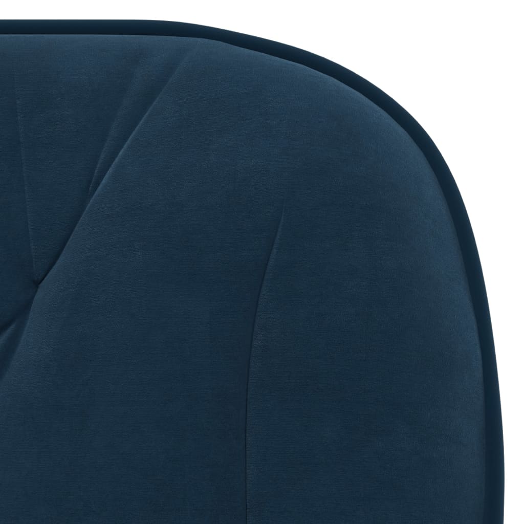 Eetkamerstoelen 2 st fluweel blauw