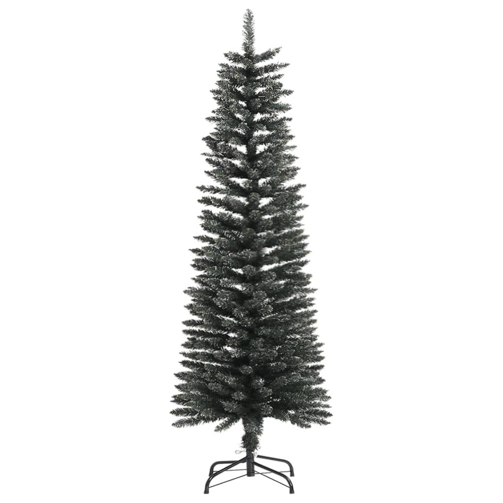 Kunstkerstboom met standaard smal 120 cm PVC groen