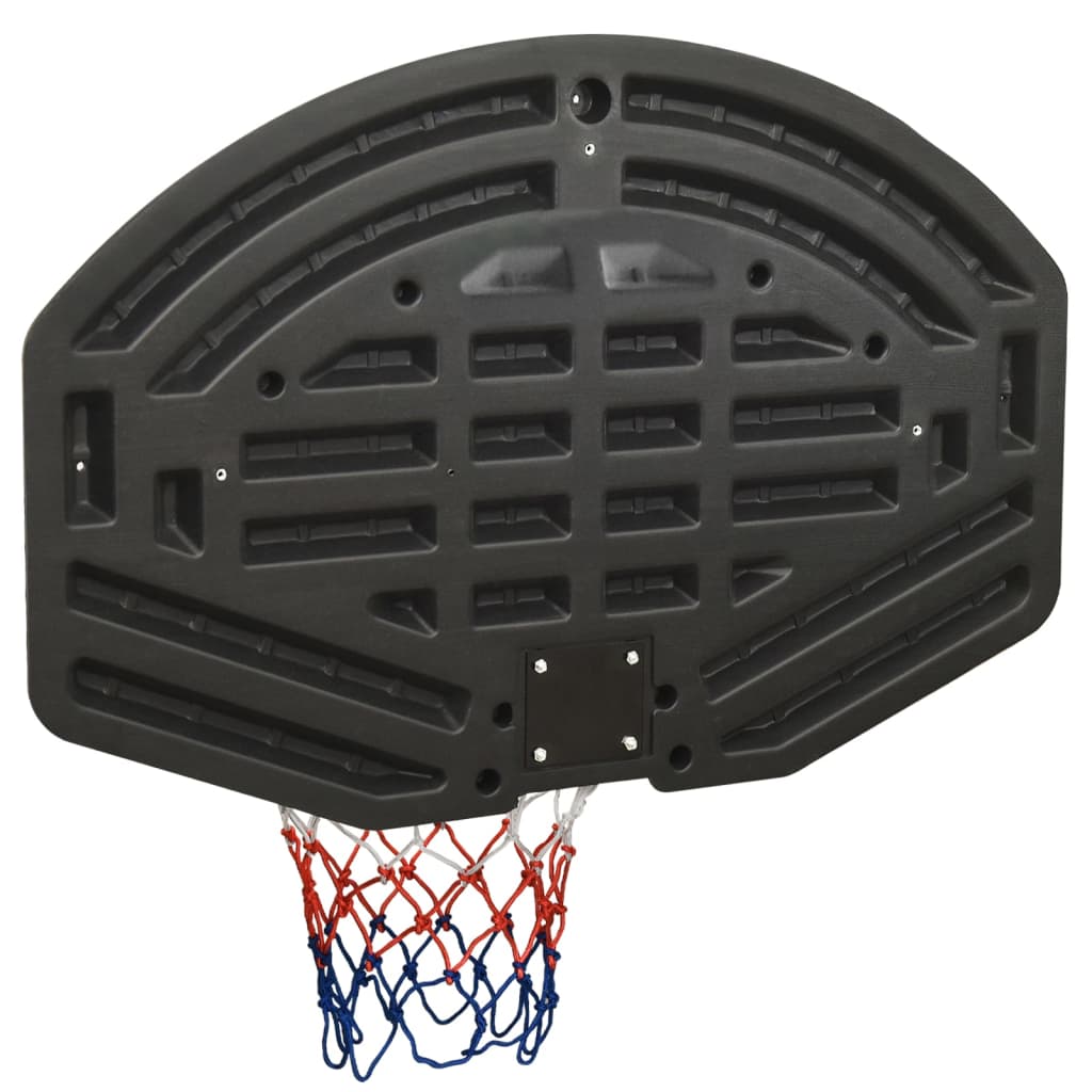 Basketbalbord 90X60X2 Cm Polyetheen Zwart