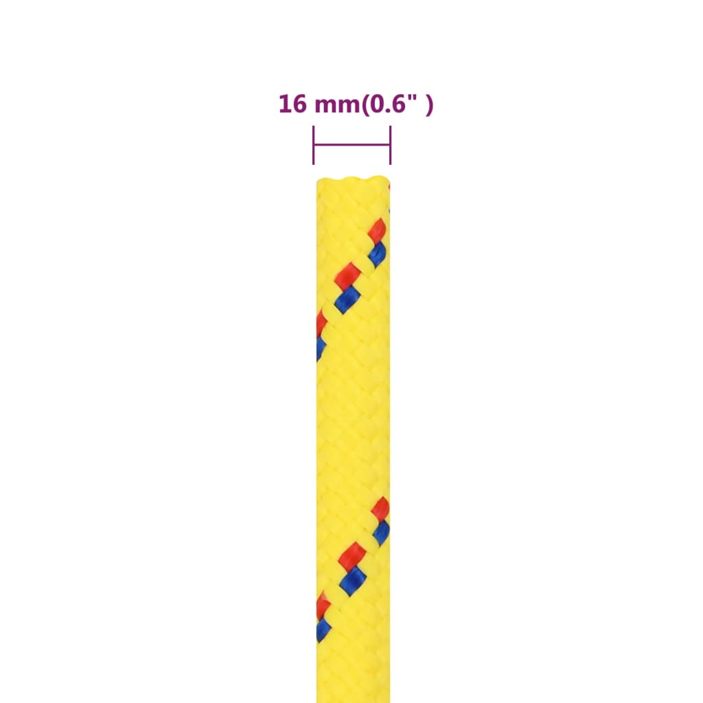 Boottouw 6 Mm Polypropyleen Geel 16 mm 250 m