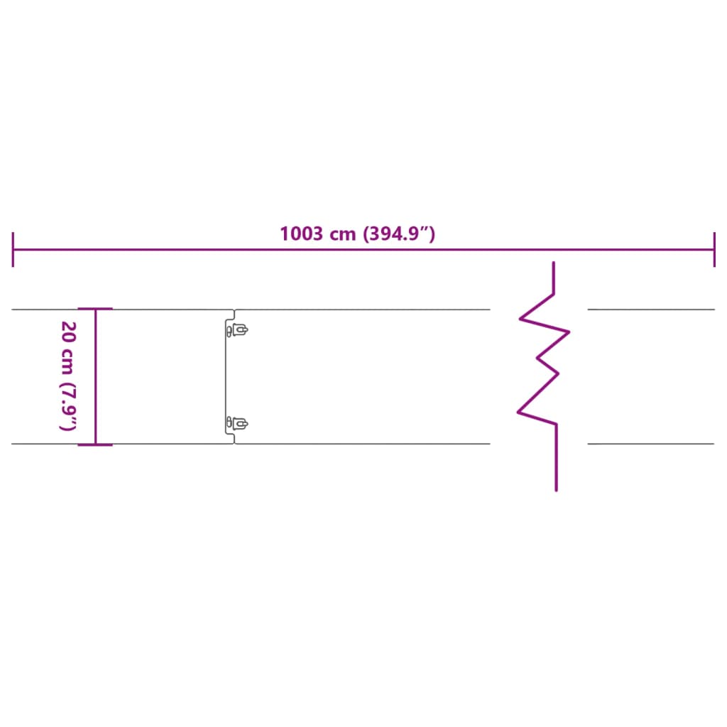 Gazonranden 10 stuks 20x103 cm flexibel cortenstaal