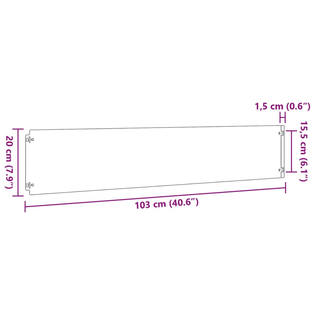 Gazonranden 10 stuks 20x103 cm flexibel cortenstaal