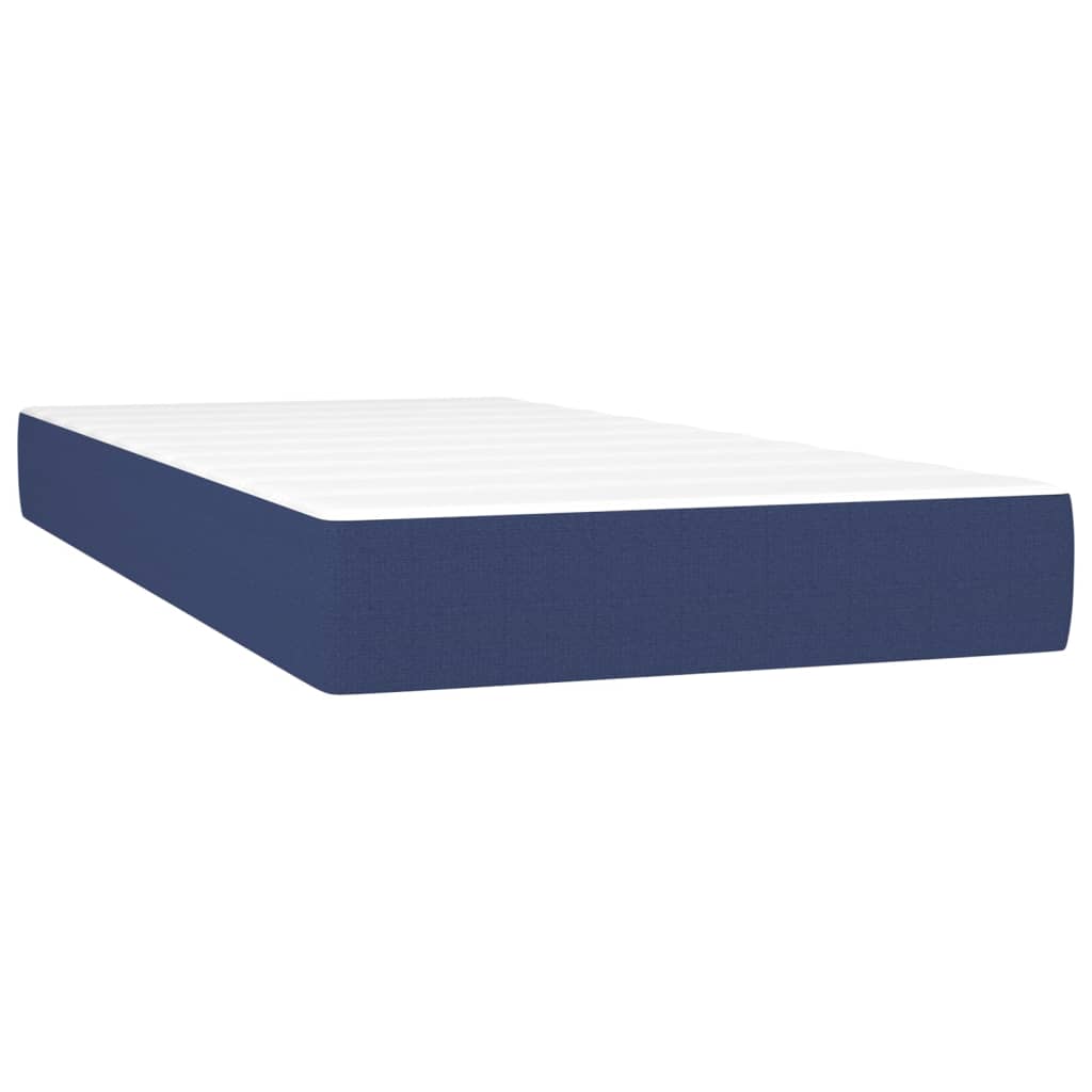 Pocketveringmatras 90X90X20 Cm Stof 90 x 190 cm Blauw