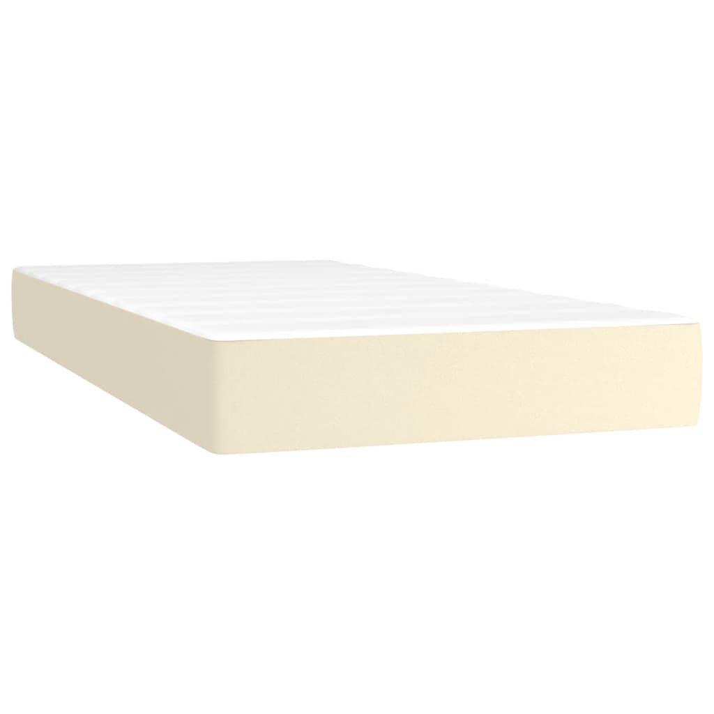 Pocketveringmatras 00X200X20 Cm Kunstleer Kleurig 100 x 200 cm crème