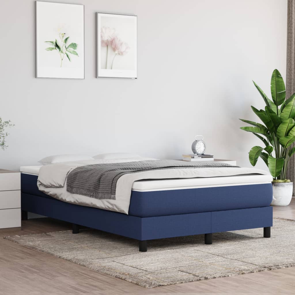 Pocketveringmatras 20X200X20 Cm Stof 120 x 200 cm Blauw