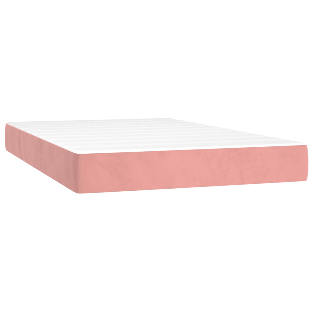 Pocketveringmatras 20X200X20 Cm Fluweel 120 x 200 cm Roze