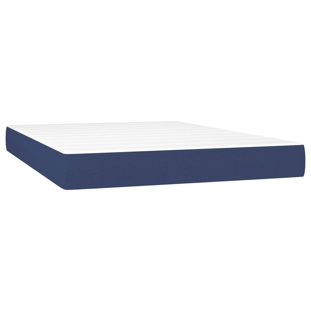 Pocketveringmatras 40X200X20 Cm Stof 140 x 200 cm Blauw