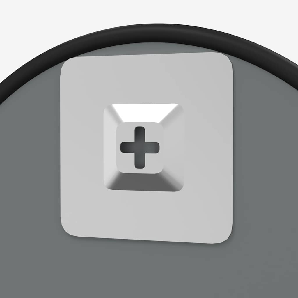 Wandspiegel rond Ø40 cm zwart