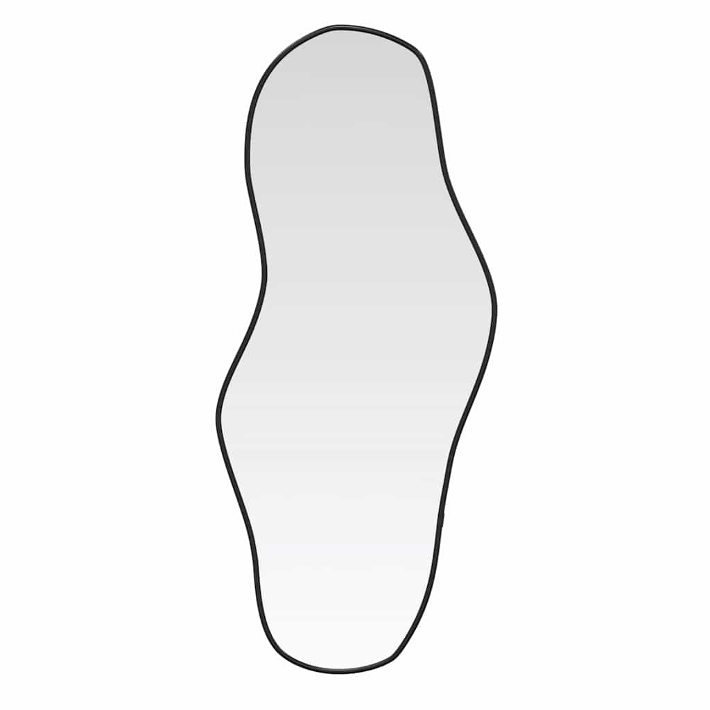 Wandspiegel 90x40 cm zwart