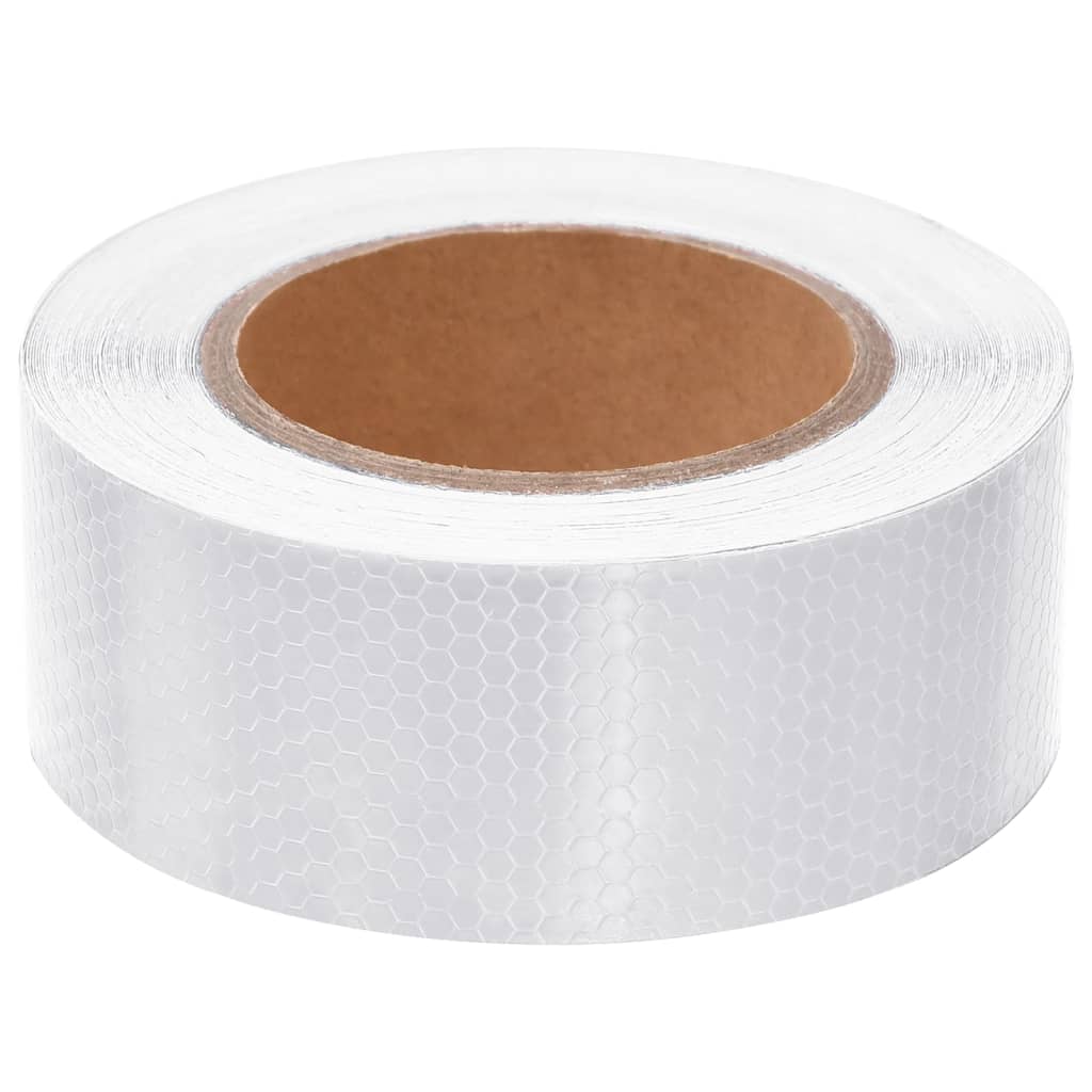 Reflecterende tape 5 cm x 20 m PVC wit