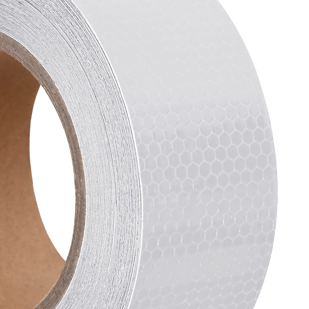 Reflecterende tape 5 cm x 20 m PVC wit