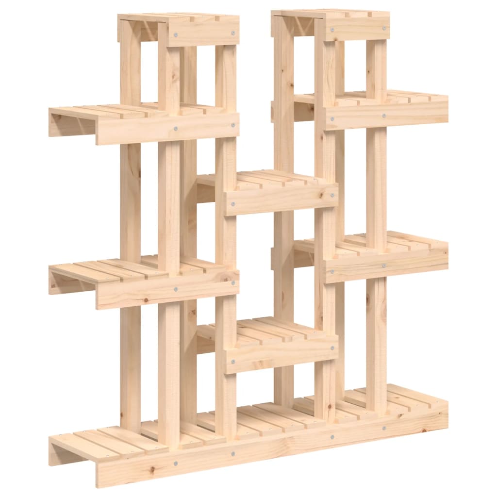 Plantenstandaard 104,5x25x109,5 cm massief grenenhout