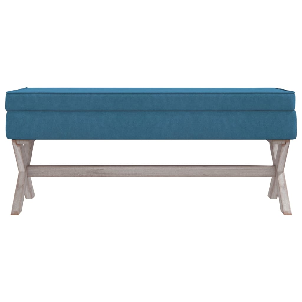 Opbergkruk 110X45X49 Cm Fluweel Blauw 110 x 45 x 49 cm