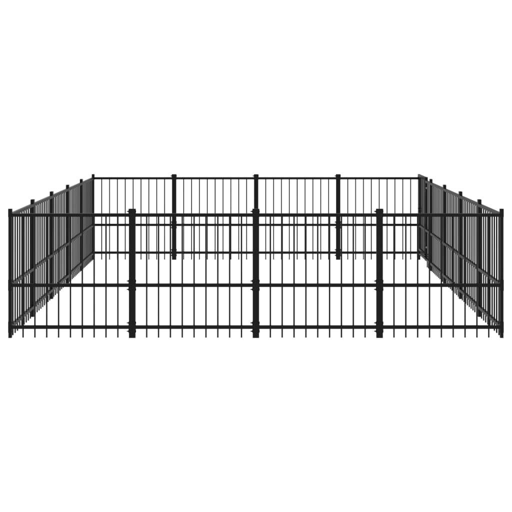 Hondenkennel Voor Buiten 18,82 M² Staal 485 x 388 x 100 cm