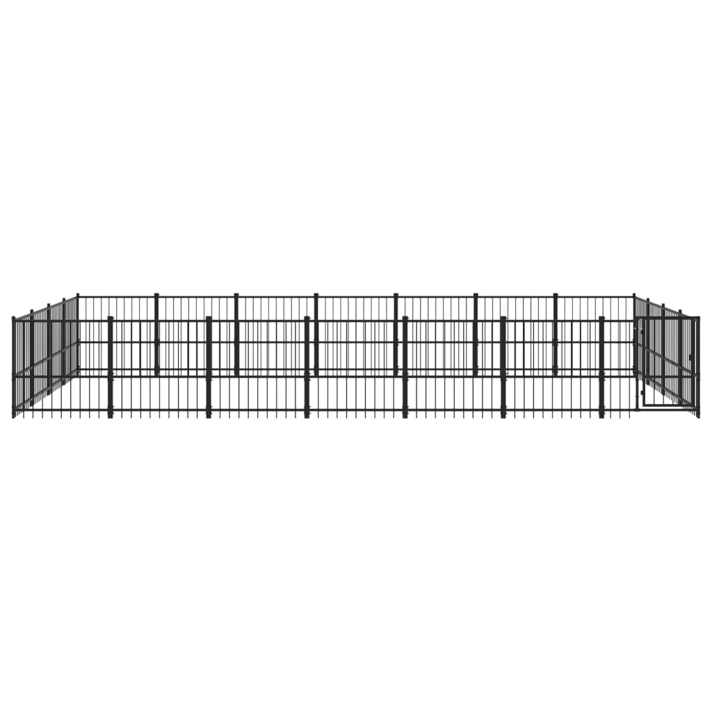 Hondenkennel Voor Buiten 26,35 M² Staal 679 x 388 x 100 cm