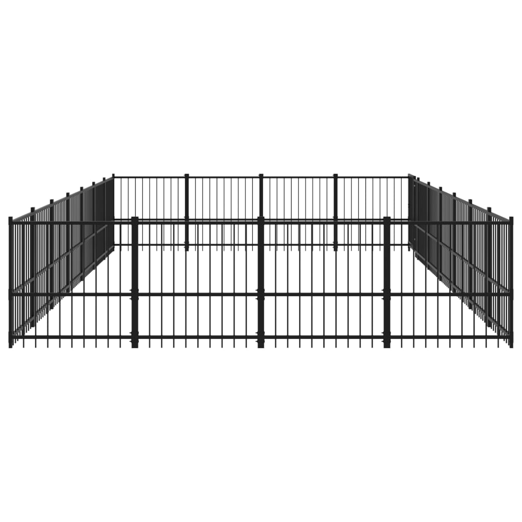 Hondenkennel Voor Buiten 26,35 M² Staal 679 x 388 x 100 cm