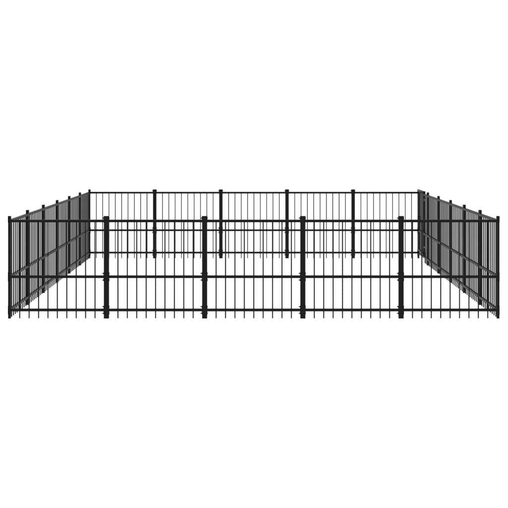 Hondenkennel Voor Buiten 28,23 M² Staal 582 x 485 x 100 cm