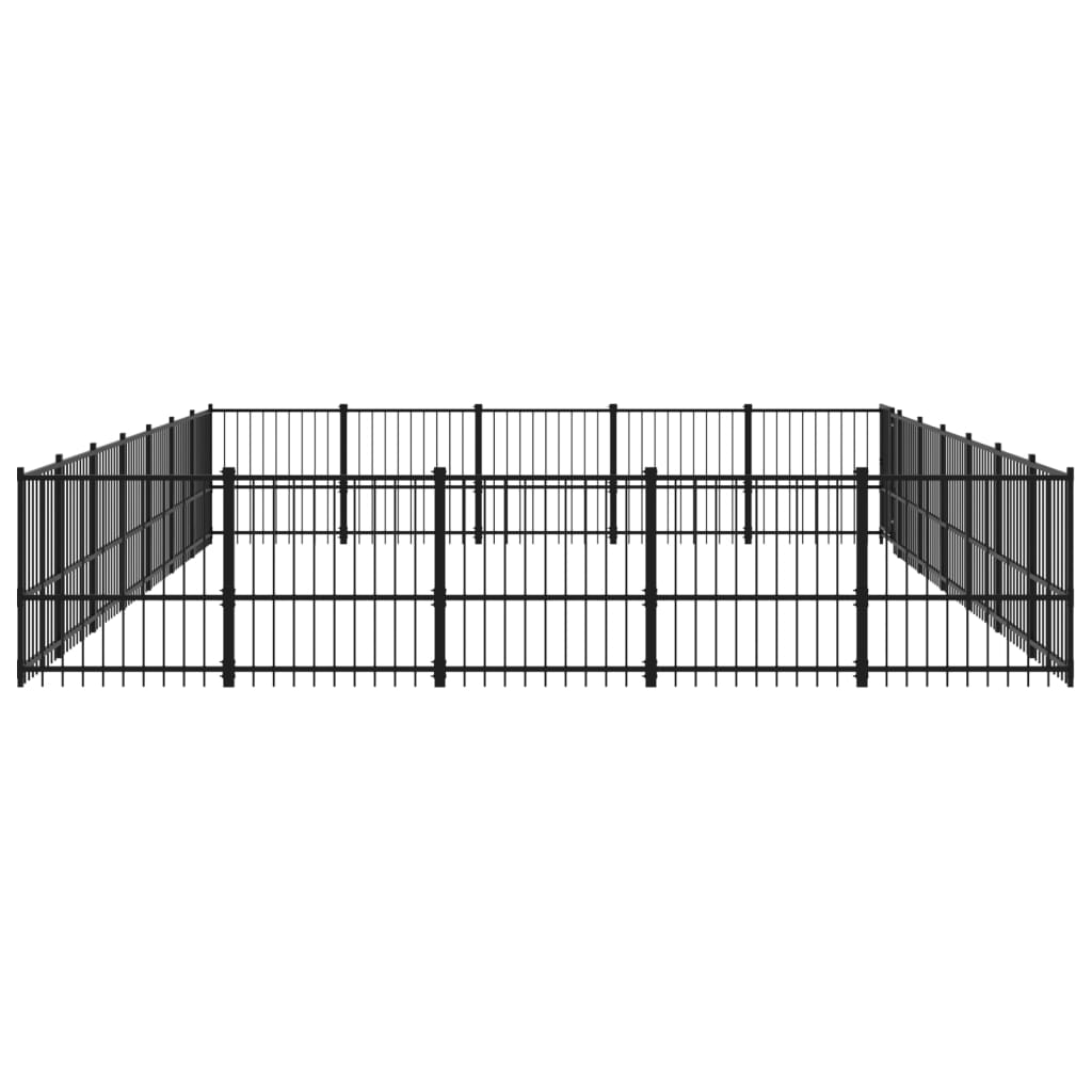 Hondenkennel Voor Buiten 32,93 M² Staal 679 x 485 x 100 cm