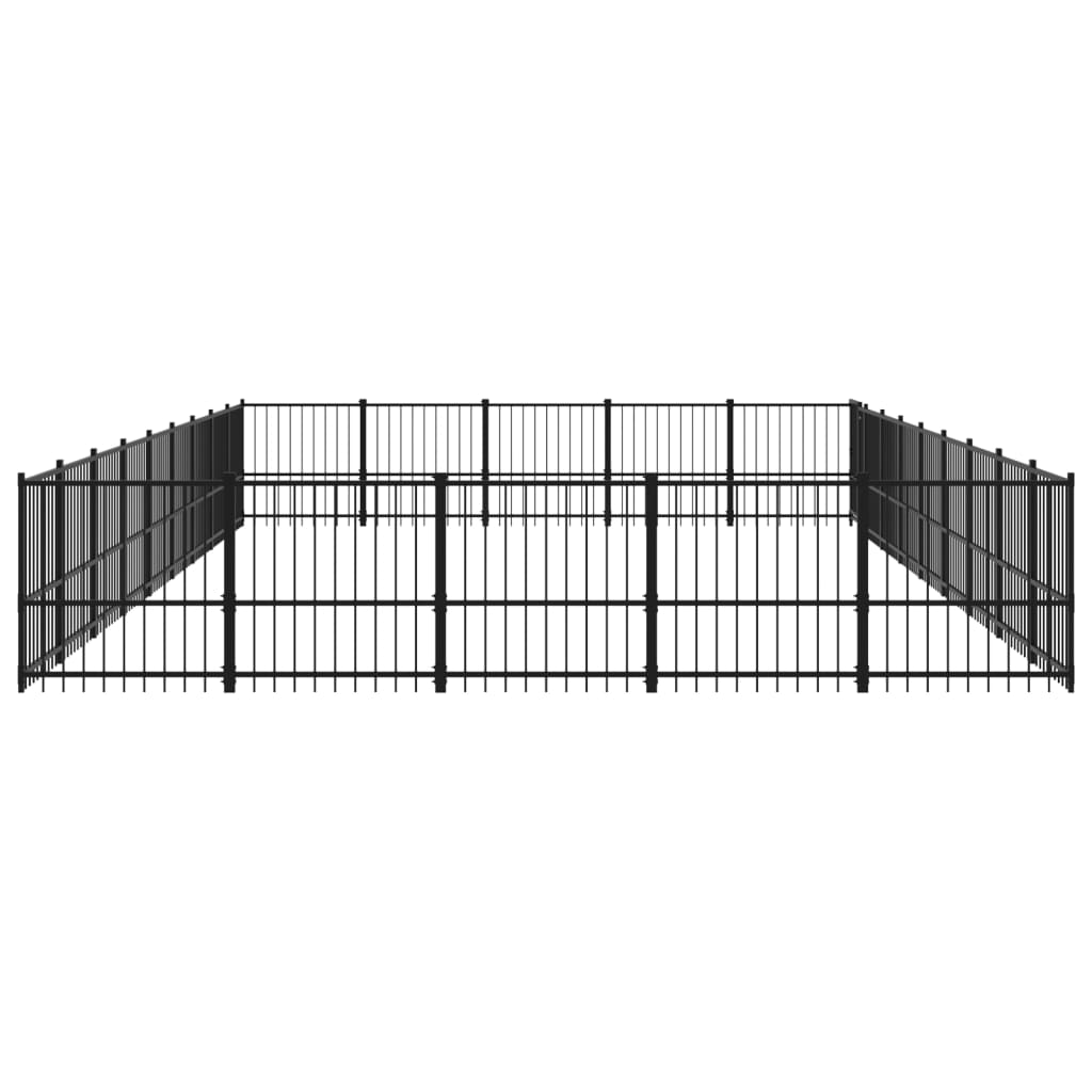 Hondenkennel Voor Buiten 42,34 M² Staal 873 x 485 x 100 cm