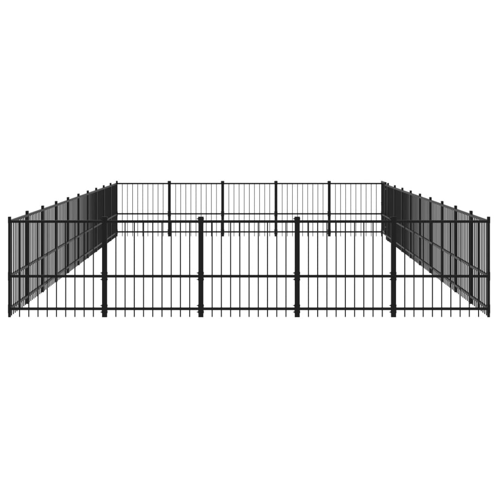 Hondenkennel Voor Buiten 47,05 M² Staal 970 x 485 x 100 cm