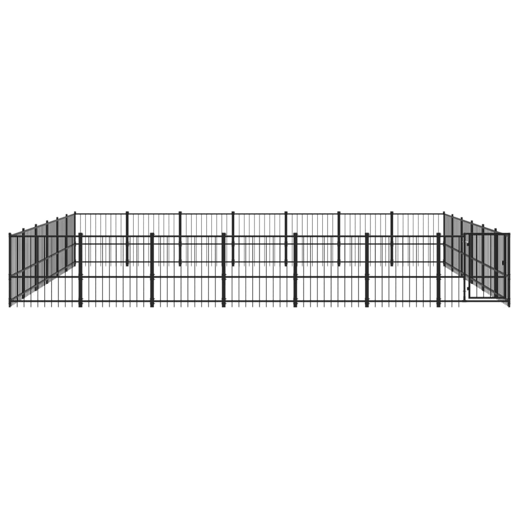 Hondenkennel Voor Buiten 39,52 M² Staal 679 x 582 x 100 cm