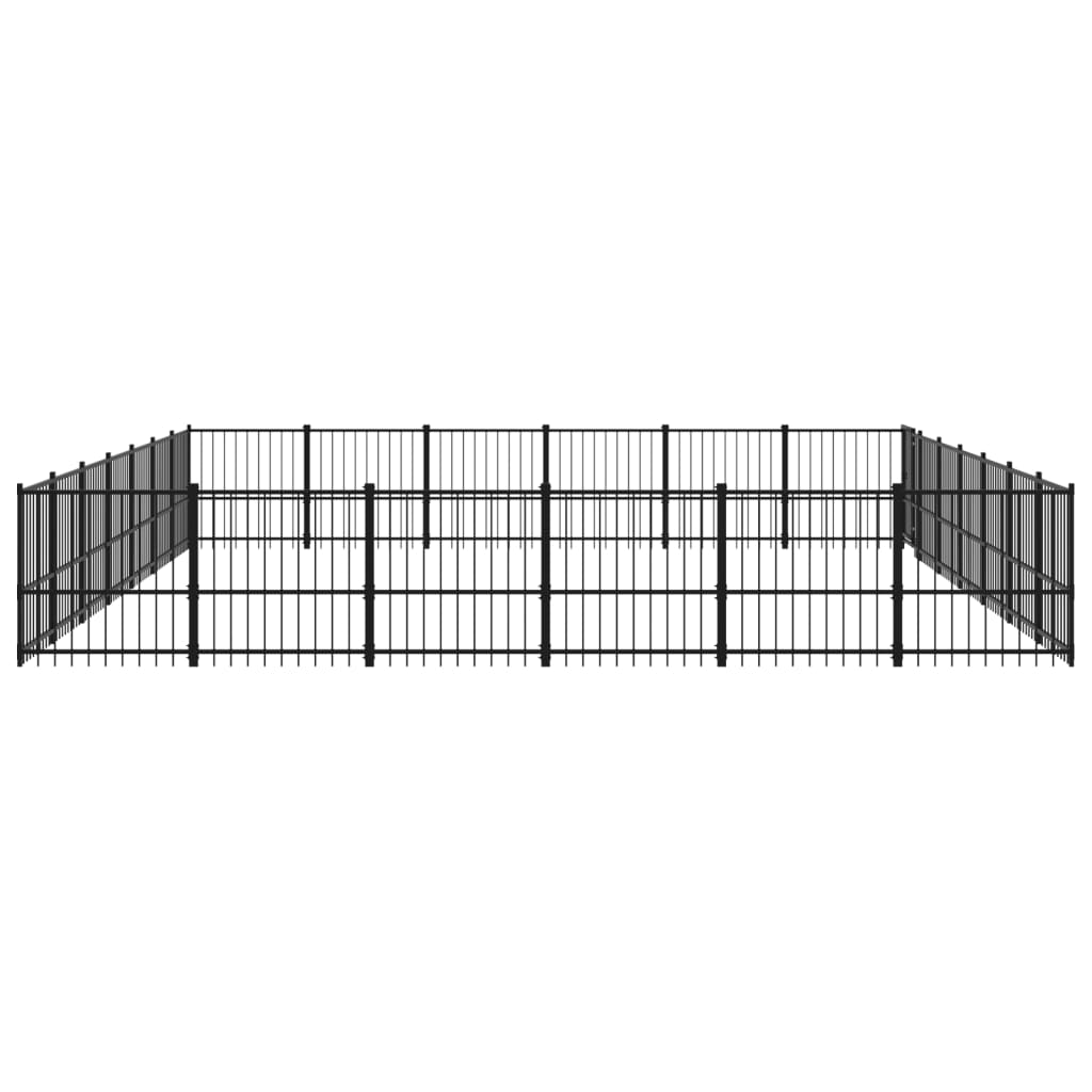 Hondenkennel Voor Buiten 39,52 M² Staal 679 x 582 x 100 cm