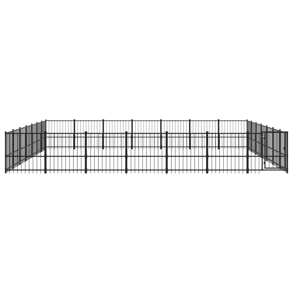 Hondenkennel Voor Buiten 46,1 M² Staal 679 x 679 x 100 cm