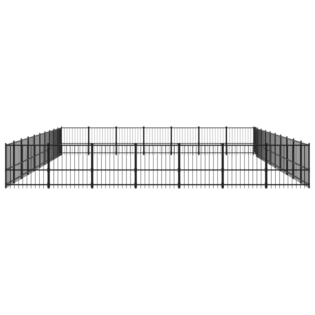 Hondenkennel Voor Buiten 65,86 M² Staal 970 x 679 x 100 cm