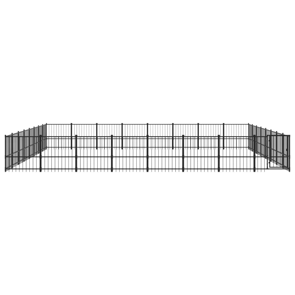 Hondenkennel Voor Buiten 60,22 M² Staal 776 x 776 x 100 cm