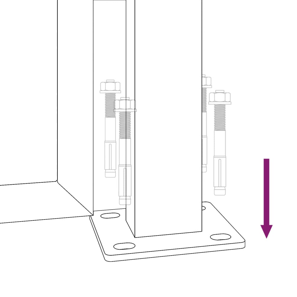 Poort 105x130 cm bamboe-ontwerp cortenstaal