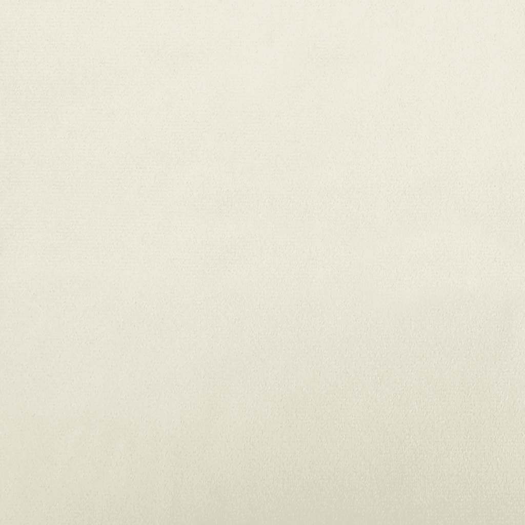 Hondenmand 95x55x30 cm fluweel crèmekleurig