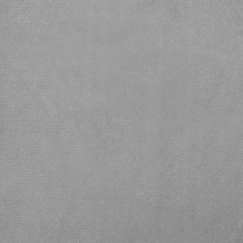 Hondenmand 70x45x30 cm fluweel lichtgrijs