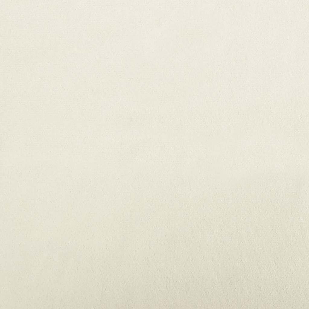 Hondenmand 70x45x30 cm fluweel crèmekleurig