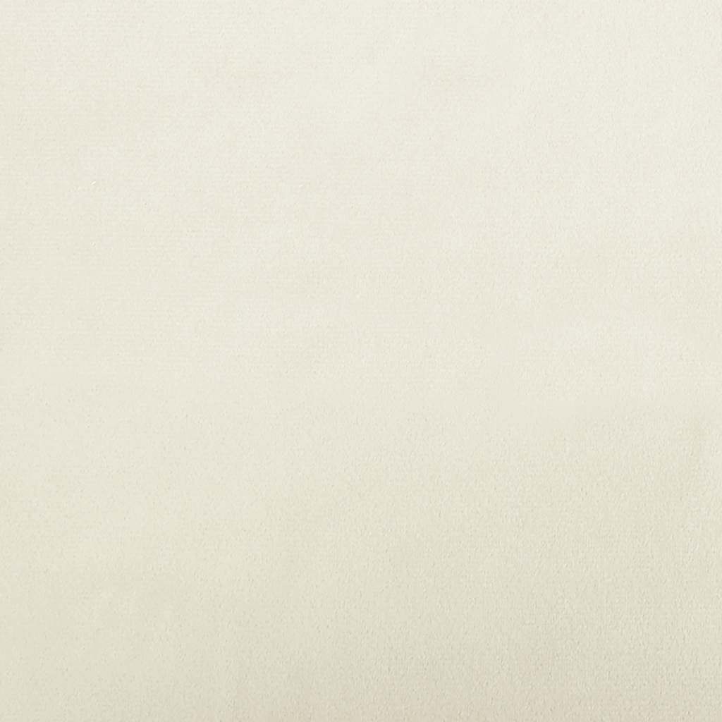 Hondenmand 60x40x30 cm fluweel crèmekleurig