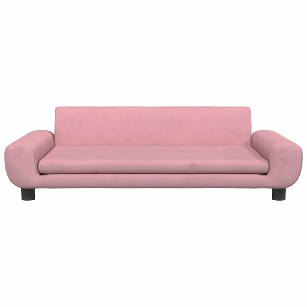 Hondenmand 100x54x33 cm fluweel roze