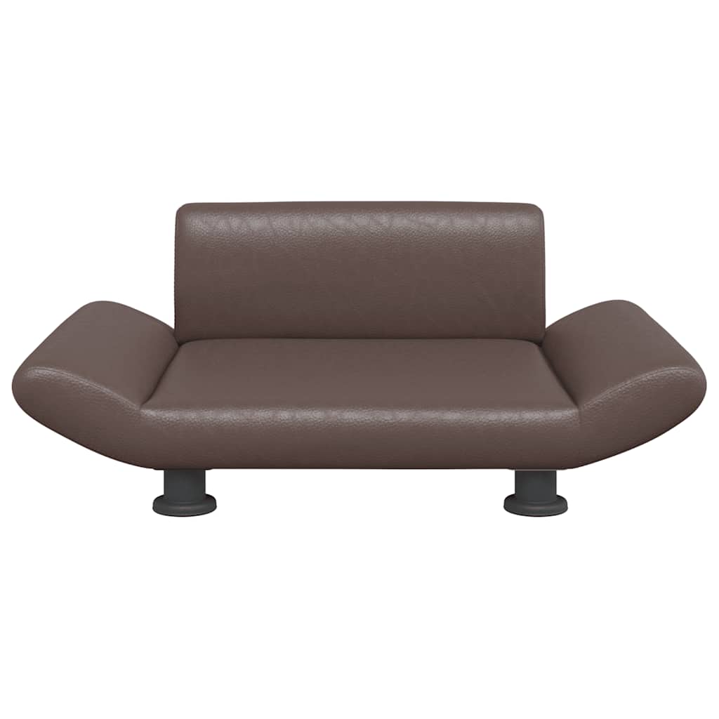 Hondenmand 70x45x28 cm kunstleer bruin