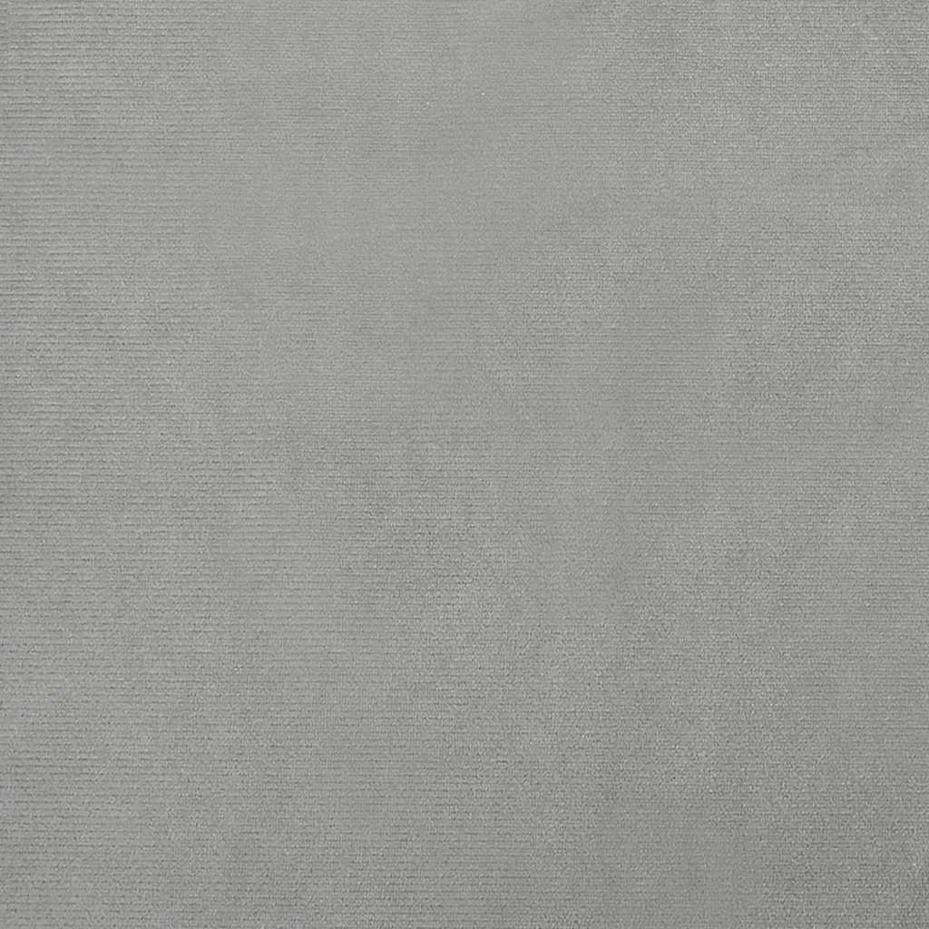 Hondenmand 100x50x21 cm fluweel lichtgrijs