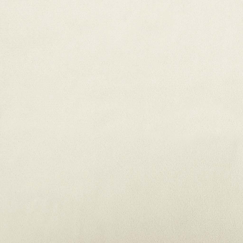 Hondenmand 70x48x22 cm fluweel crèmekleurig