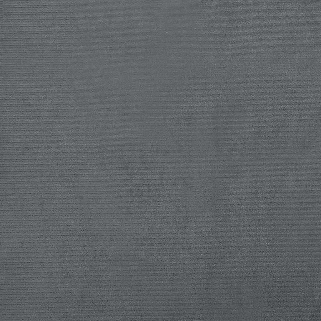 Hondenmand met verlengstuk 100x50x30 cm fluweel donkergrijs