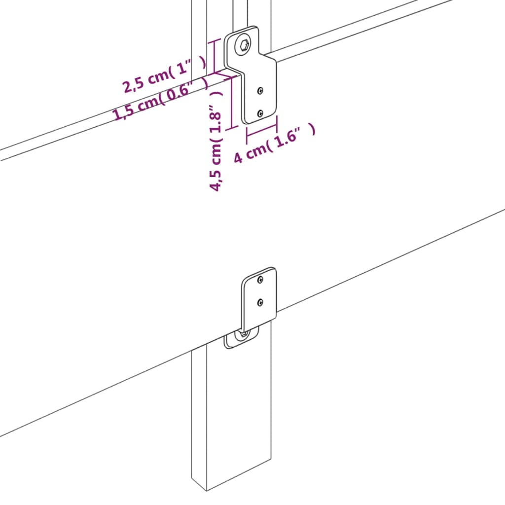 Hoofdborden 4 st 90x5x78/88 cm fluweel donkergrijs