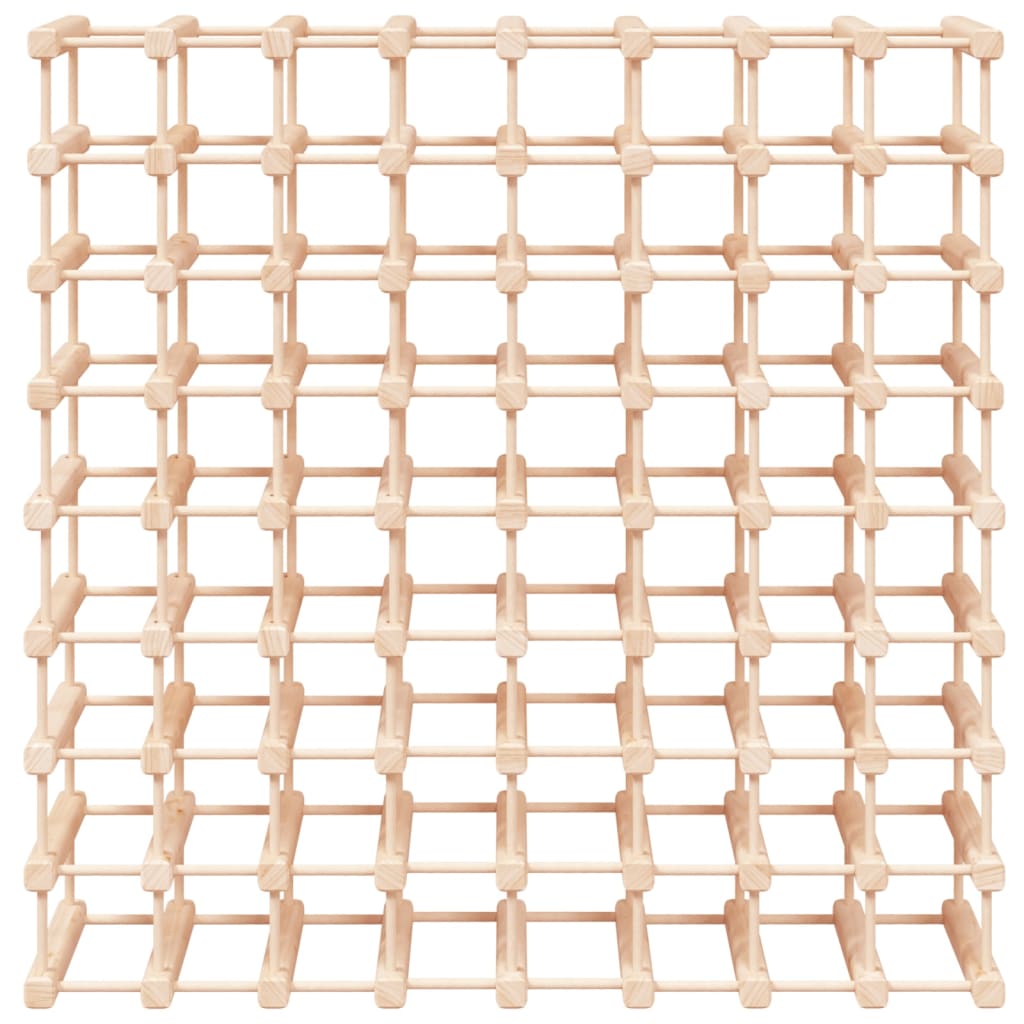 Wijnrek voor 72 flessen 90,5x23x90,5 cm massief grenenhout