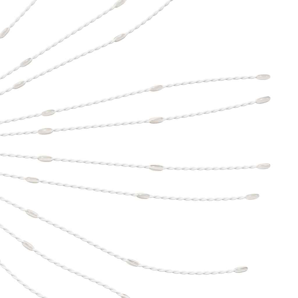 Kerstverlichting vuurwerk 140 koudwitte LED's 17 cm